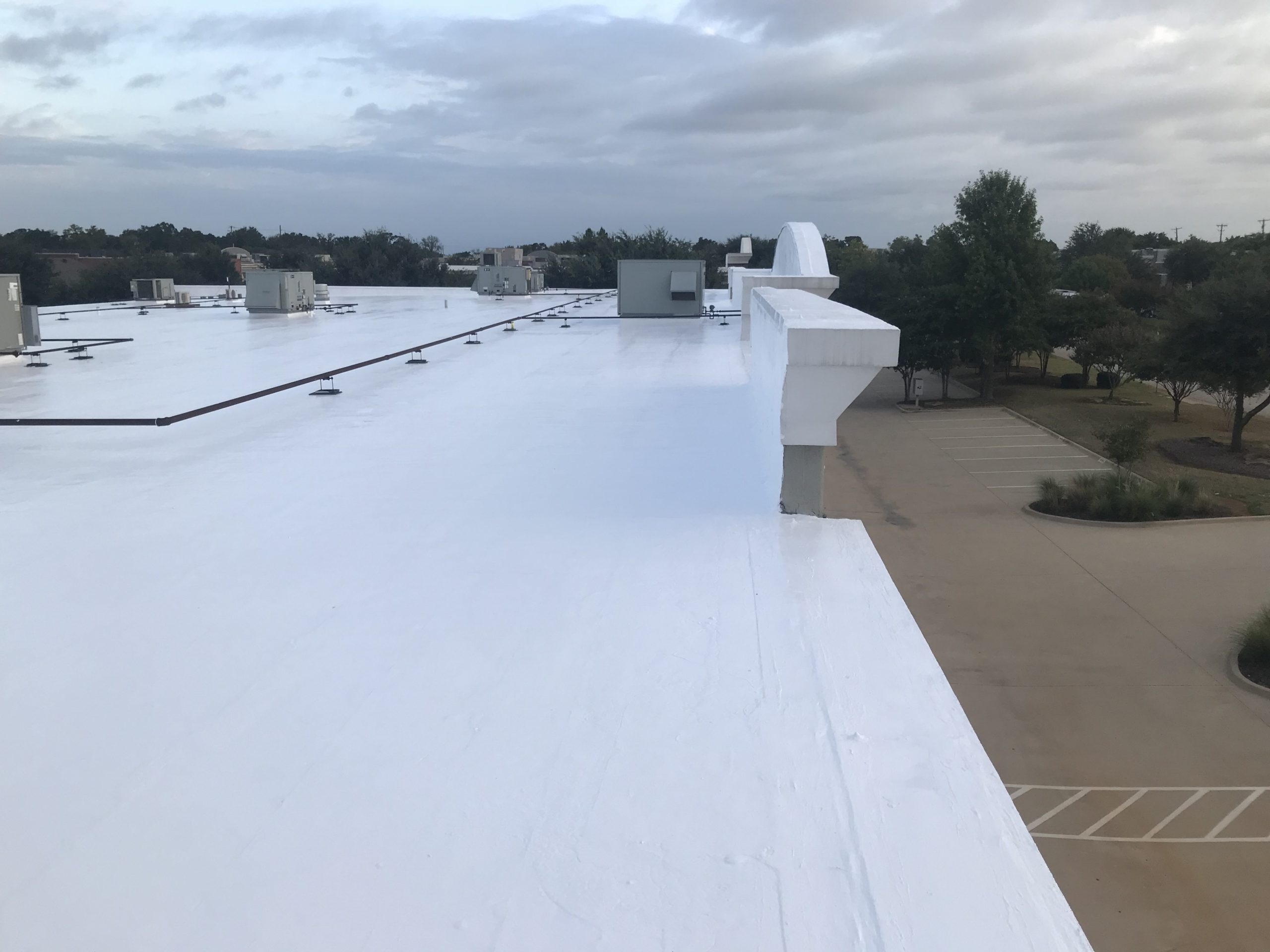 Silicone on Built Up Roof